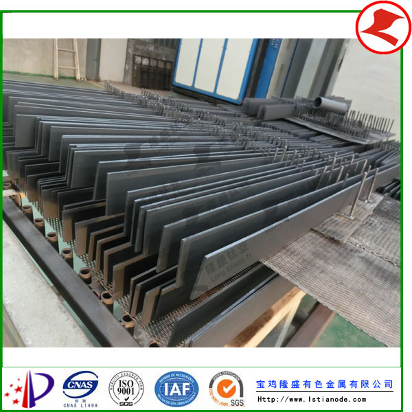 印染污水處理用鈦陽(yáng)極發(fā)貨于山東客戶