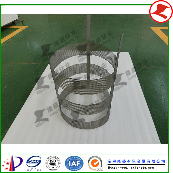 鉑金鈦陽極網(wǎng)筒發(fā)貨于廣東客戶