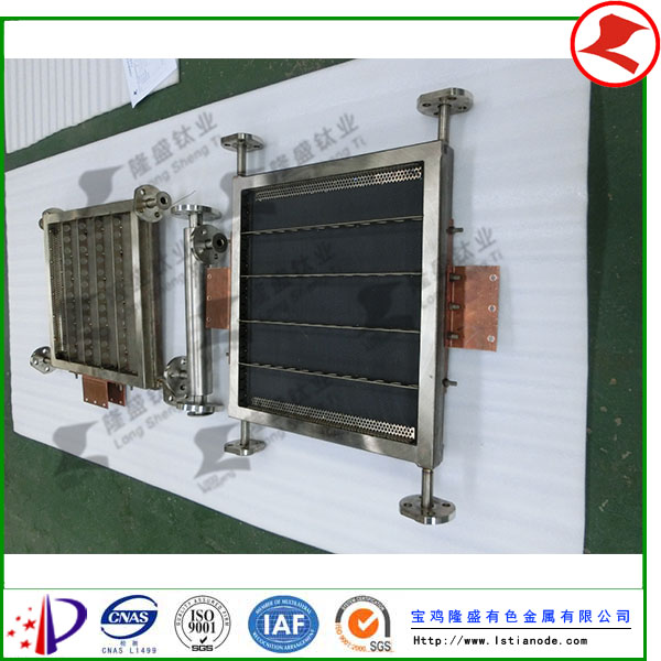 鈦陰陽極槽單元發(fā)貨于山東客戶