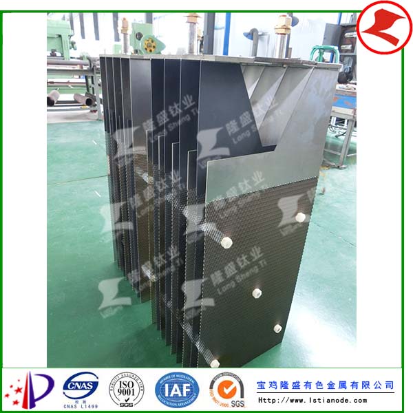 煤化工廢水處理用釕銥鈦陽極鈦電極組件已發(fā)貨